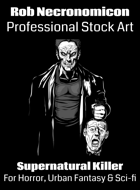 Supernatural Serial Killer - Horror Stock Art Illustration