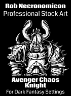 Avenger Chaos Knight - Dark Fantasy Stock Art Illustration
