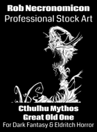 Cthulhu Mythos Great Old One - Eldritch Horror and Dark Fantasy Stock Art Illustration