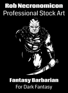 Fantasy Barbarian - Dark Fantasy Stock Art Illustration
