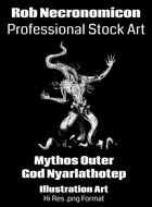 Nyarlathotep Outer God - Eldritch Horror and Dark Fantasy Stock Art Illustration
