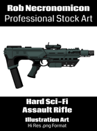 Assault Rifle - Sci-Fi Futuristic Weapons Stock Art