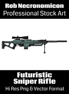Sniper Rifle - Futuristic Weapons Stock Art Series