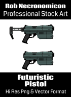 Pistol - Futuristic Weapons Stock Art Series