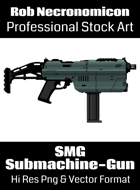 Submchine Gun - Futuristic Weapons Stock Art Series