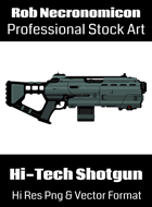 Shotgun - Futuristic Weapons Stock Art Series