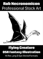 Dinosaur Flying Creature - Horror & Dark Fantasy Stock Art