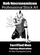 Frightened Punk Gang Warrior - Stock Art fantasy Illustration