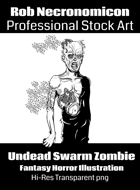 Infected Swarm Zombie - Post-Apocalyptic, Fantasy & Horror Stock Art