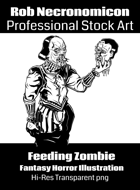 Feeding Zombie - Fantasy & Horror Stock Art