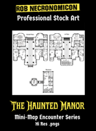 Haunted Fantasy Manor OSR Map