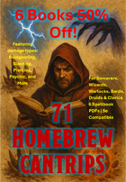 71 Homebrew Cantrips for DnD 5e [BUNDLE]