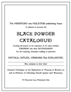 The Black Powder Catalogue