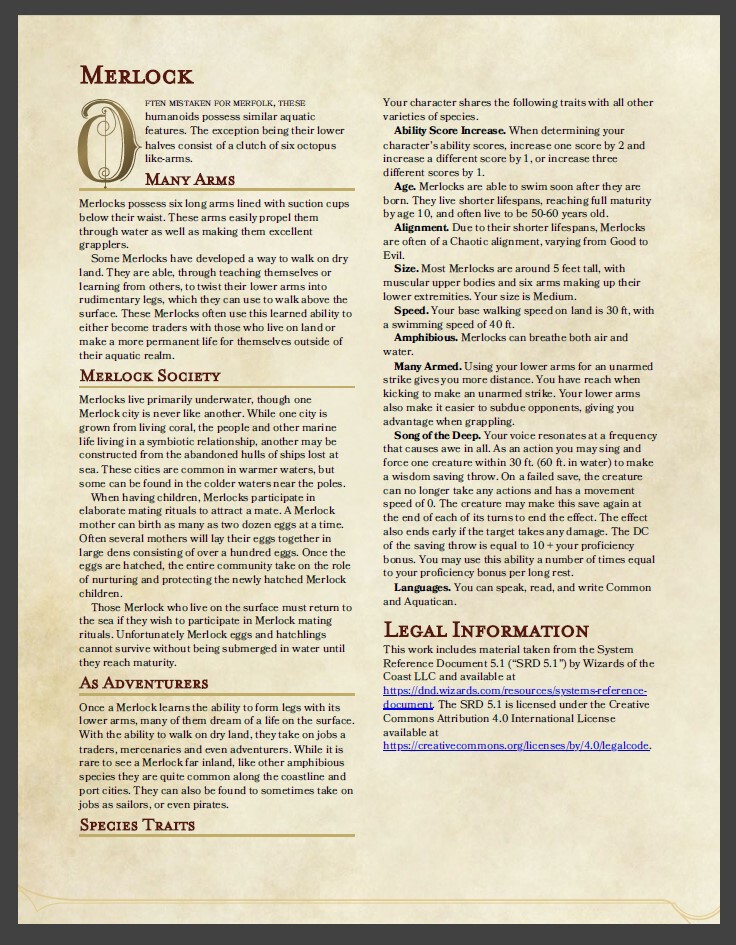 Merlock - Deez Paints | DriveThruRPG