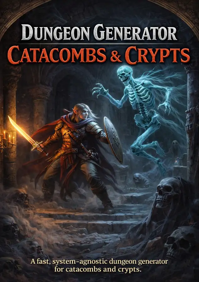 Cover of Dungeon Generator - Catacombs & Crypts
