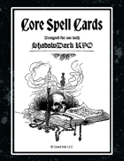 Core Spell Cards for Shadowdark RPG