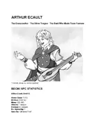 Eryth NPC, ARTHUR ECAULT
