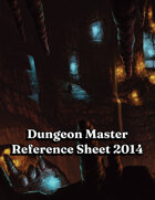 DnD 2014 Dungeon Master Reference Sheet