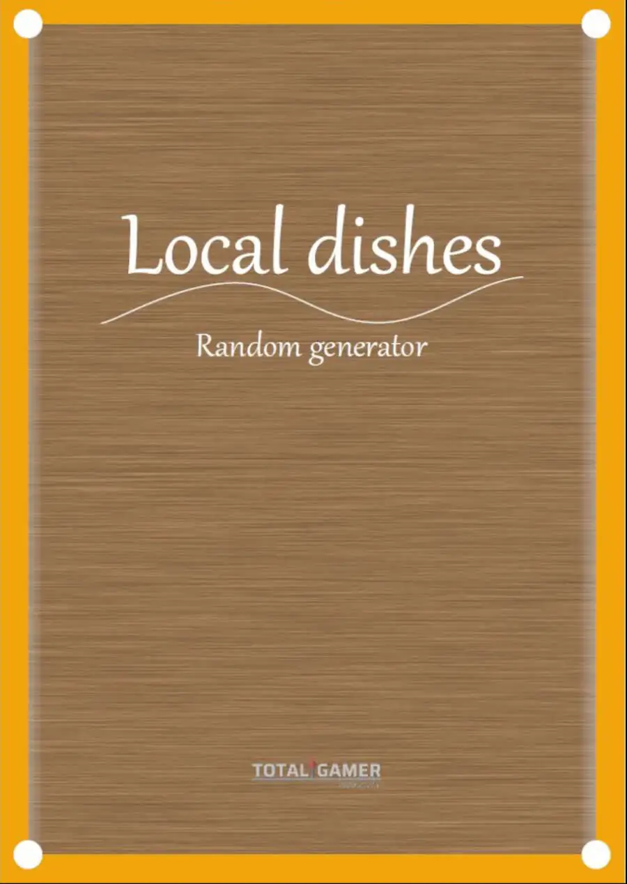 Local dishes