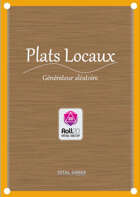 Plats locaux | Roll20 VTT