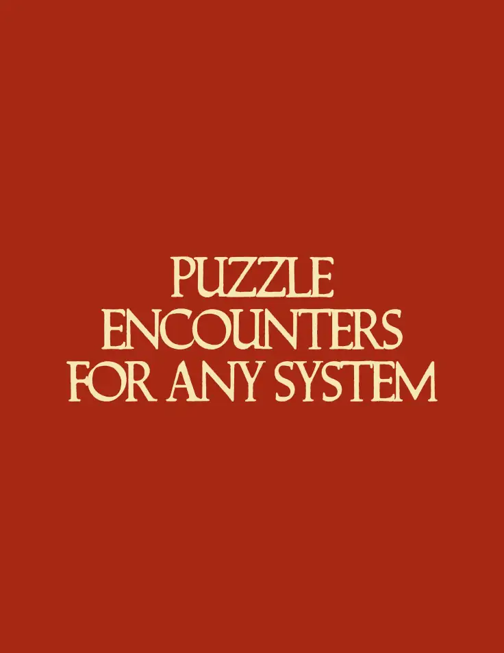 Cover of Puzzle Encounters for Any System