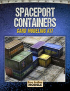 Spaceport Containers Card Models Kit