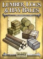 Lumber, Logs & Hay Bales Paper Models