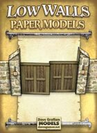 Low Walls Set Paper Models