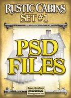 Rustic Cabins Set #1 PSD Files