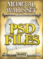Medieval Walls Set PSD Files
