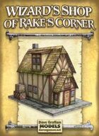 Wizard's Shop of Rake's Corner Paper Model