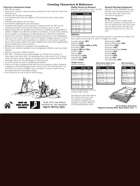 Majestic Fantasy RPG, Basic Rules, Reference Cards