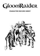 GloomRaider OSR RPG, Character Sheet
