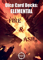 Dice Card Decks: Elemental - Fire & Ash Set (POD or Print-N-Play)