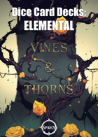 Dice Card Decks: Elemental - Vines & Thorns Set (POD or Print-N-Play)