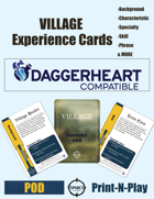 VILLAGE Experience Cards - Daggerheart Compatible Reference Cards