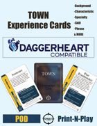 TOWN Experience Cards - Daggerheart Compatible Reference Cards