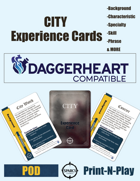 CITY Experience Cards - Daggerheart Compatible Reference Cards