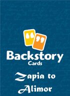 Backstory Cards Setting Grid: Zapia to Alimor