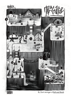 The Triangle Gorge - an ink-black OSE-style dungeon