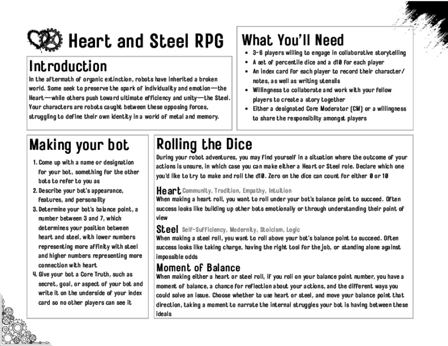 Heart And Steel RPG