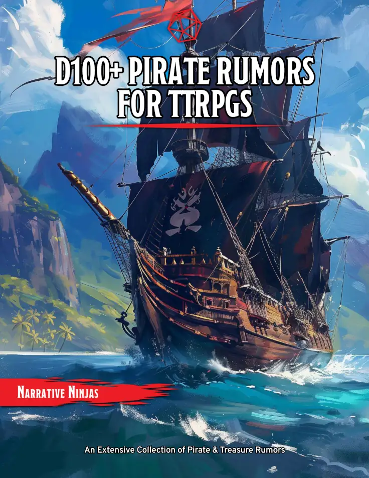 D100+ Pirate Rumors for TTRPGs