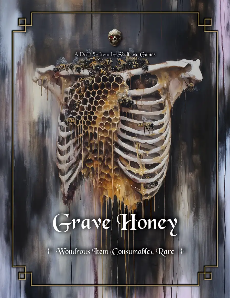 Grave Honey | A DnD 5e Wondrous Item (Consumable) — product thumbnail