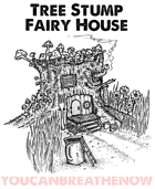 Tree Stump Fairy House