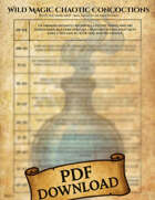 Chaotic Concoctions – Wild Magic Table for 5e Potions and Brews (d100 Effects)