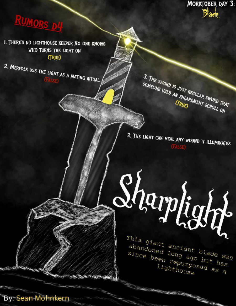 SharpLight, An Odd Landmark for MÖRK BORG