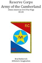 Reserve Corps Army of the Cumberland American Civil War 15mm Headquarters Flag Sheet