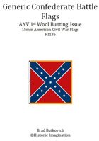 Generic Confederate ANV 1st Wool Bunting Issue American Civil War 15mm Flag Sheet