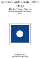 Generic Confederate Hardee’s Corps Pattern American Civil War 6mm Flag Sheet