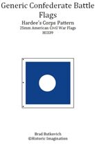 Generic Confederate Hardee’s Corps Pattern American Civil War 25mm Flag Sheet